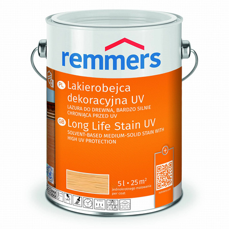 Remmers Lakierobejca dekoracyjna UV Dauerschutz-Lasur [Langzeit-Lasur] 5 L bezbarwny UV+ | 2240