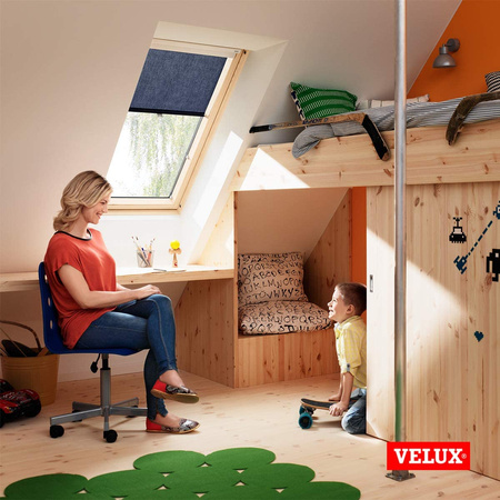 VELUX Roleta zaciemniająca RHL SK00 1086 - Beżowa - 114x160 cm