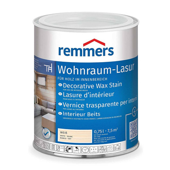 Remmers WOHNRAUM-LASUR Biały 0,75L - Lazura woskowa do wnętrz