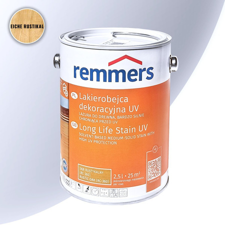 Remmers Dauershutz-Lasur UV Dąb Rustykalny 2,5L Lakierobejca Dekoracyjna UV