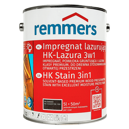 Remmers HK Lasur 5 L Palisander – Impregnat 3w1 do drewna