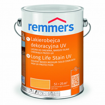 Remmers Lakierobejca dekoracyjna UV Dauerschutz-Lasur [Langzeit-Lasur] 5 L sosna (RC-270) | 2246