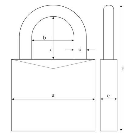 ABUS Zamek 158/50HB50 0053210