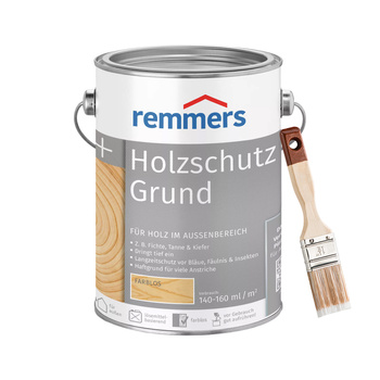 Bandloo Zestaw Remmers Holzschutz-Grund 2,5L + pędzel - Ochrona drewna