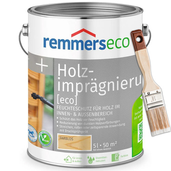 Bandloo Set Remmers Holzimprägnierung [eco] 5L bezbarwny + pędzel