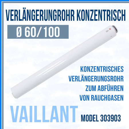 Vaillant Rura Ø 60/100 1m przedłużająca koncentryczna 