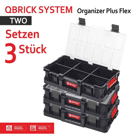 Qbrick SKRZYNKA NARZ. TWO Organizer Plus Flex SET 3 szt