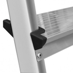 Drabina aluminiowa taboret dwustronna 2-elementowa 3 szczeble