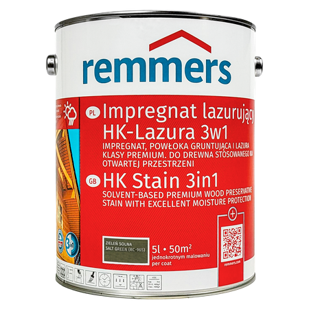 Remmers HK Lasur lazura do drewna 5L- zieleń solna