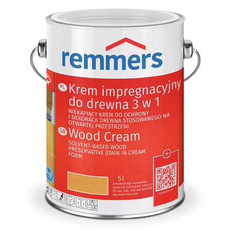 Remmers Holzschutz-Creme 5 L - dąb jasny