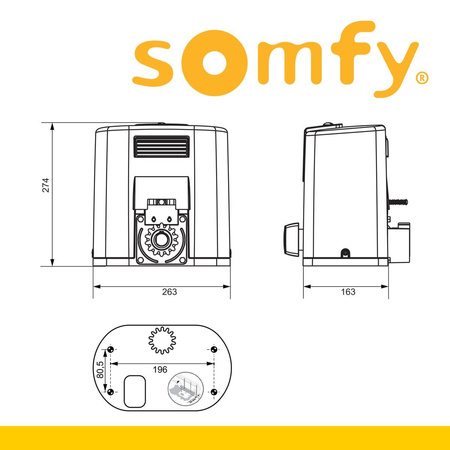 Somfy Elixo 500 3S RTS Zestaw Comfort Pack Art. 1216364