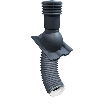 Zestaw Eurovent VENTOS X PLUS 150mm Antracyt + FLEXOS X PLUS 60cm Szary