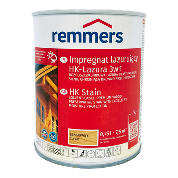 Remmers HK Lasur 0,75 L Bezbarwny – Impregnat 3w1 do drewna