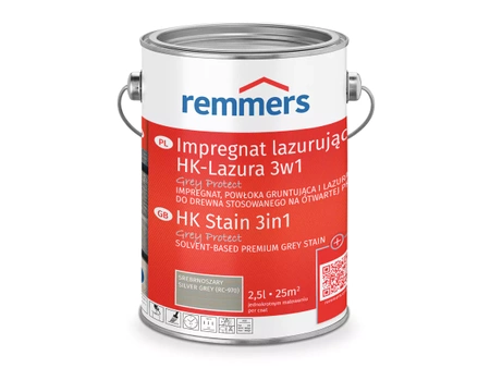 Remmers HK Lasur Grey Protect 2,5 L Platynowoszary – Impregnat 3w1 do drewna