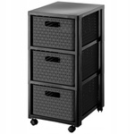 Rotho Regał Country Home 3x18L/A4 Antracyt
