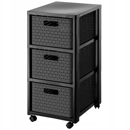 Rotho Regał Country Home 3x18L/A4 Antracyt