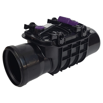 Kessel Zawór DN150 Staufix z 2 klapami z tworzywa, z zamykaniem awaryjnym