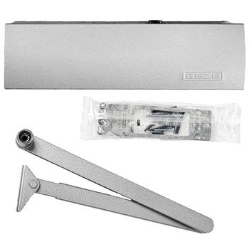 Zestaw GEZE SREBRNY samozamykacz TS 2000 V BC Srebrny do drzwi