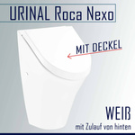 Roca Pisuar NEXO z pokrywą - przyłącze i zestaw montażowy (bez syfonu)