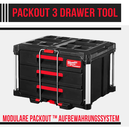 MILWAUKEE 4932472130 Skrzynia Packout 3 szuflady