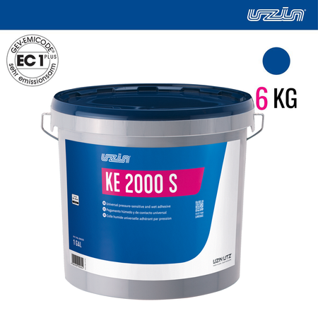 UZIN KE 2000 S Universal-Nass- und Haftklebstoff KLEBER für Vinyl- PVC 6 kg