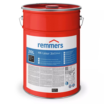 REMMERS HK-LAZURA 3w1 PLUS impregnat do drewna zewnętrznego 20 L – Antracytowy