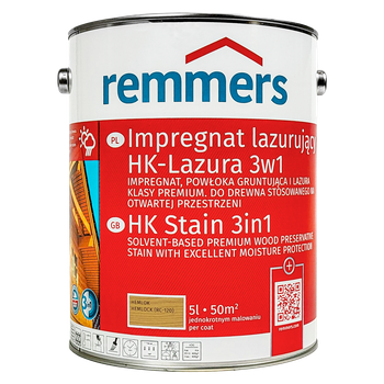 Remmers HK Lasur lazura do drewna 5 L - hemlock