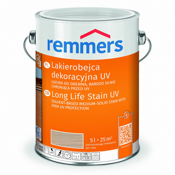 Remmers Lakierobejca dekoracyjna UV Dauerschutz-Lasur [Langzeit-Lasur] 5 L srebrnoszary (RC-970) | 2234