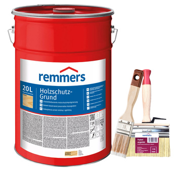 Bandloo Zestaw Remmers Holzschutz-Grund 20L + 2 pędzle - Ochrona drewna