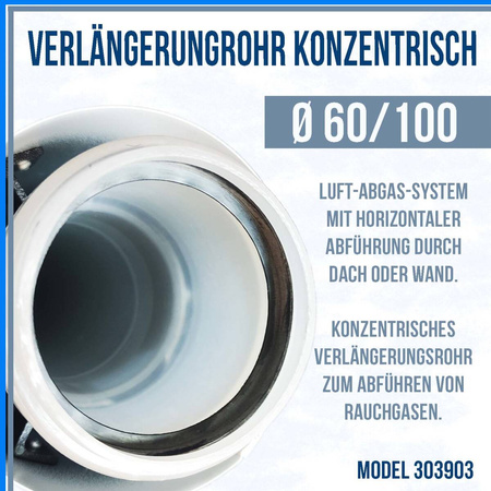 Vaillant Rura Ø 60/100 1m przedłużająca koncentryczna 