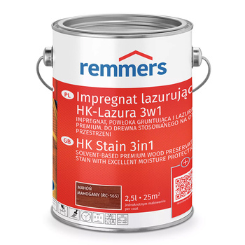 Remmers HK Lasur 2,5 L Mahoń – Impregnat 3w1 do drewna