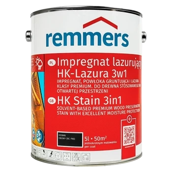 Remmers Aidol HK Lasur lazura ochronna do drewna 5 L - heban