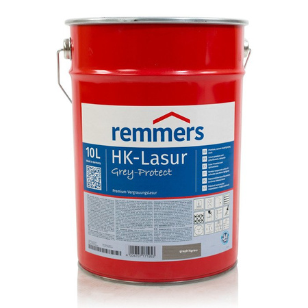 Remmers HK-Lasur Grey Protect 10 L Grafitowoszary – Impregnat 3w1 do drewna