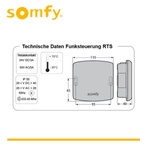 Outlet (5772 const) Somfy 1841022/2400556 RTS odbiornik