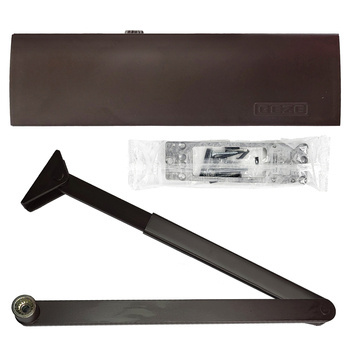 Bandloo set GEZE TS 2000 NV BC brązowy samozamykacz + ramię + płyta 3w1