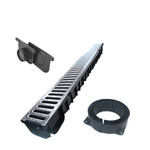 Odwodnienie liniowe MIDI KIT Dakota 6 m (2×3 m) – komplet z rusztami i odpływami A15