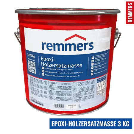 Remmers EPOXI-HOLZERSATZMASSE 3kg Bezrozpuszczalnikowa 2-składnikowa masa wyrównująca