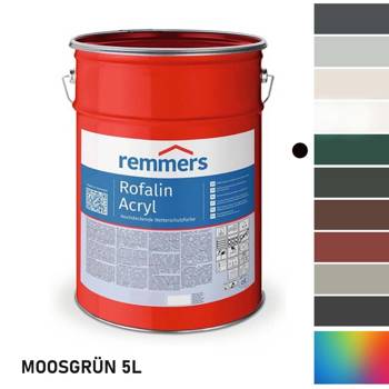 REMMERS ROFALIN ACRYL  farba akrylowa wewnętrzna i zewnętrzna - zielony mech 5L