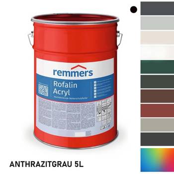 Remmers ROFALIN ACRYL ANTHRAZITGRAU Wetterschutzfarbe für Holz 5L