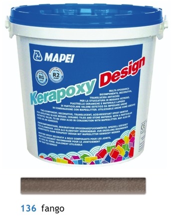 MAPEI Kerapoxy Design - Epoxidharzfugenmörtel Fango 136 3 KG