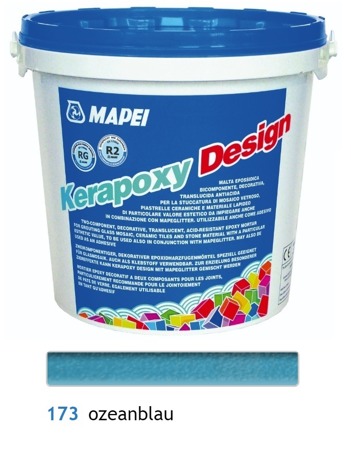 MAPEI Kerapoxy Design - Epoxidharzfugenmörtel Ozeanblau 173 3 KG