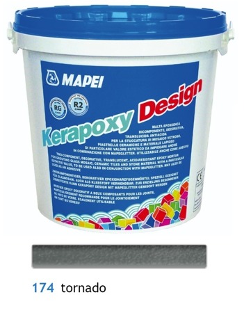 MAPEI Kerapoxy Design - Epoxidharzfugenmörtel Tornado 174 3 KG