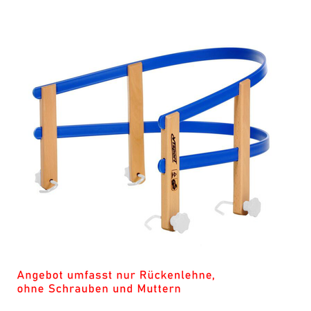 OUTLET Oparcie do sanek VT Sport drewniano plastikowe niebieskie bez kompletu śrub 