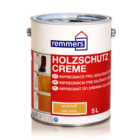 Outlet  Remmers Holzschutz-Creme 5 L / HK Lasur - dąb jasny